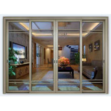 Main Gate Design Double Tempered Glass Aluminum Sliding Door